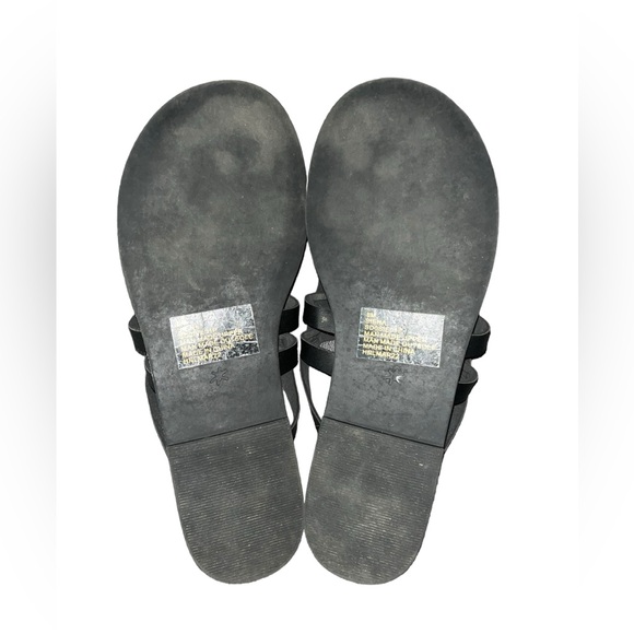 Splendid Black Criss Cross Sandals Flip Flops Flats Size 8 - Picture 5 of 6
